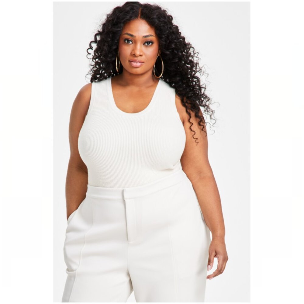 Nina Parker Ribbed Sweater Tank Top